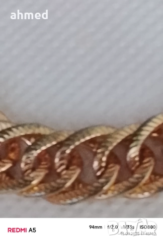 Красив стар позлата ланц позлатан, снимка 3 - Колиета, медальони, синджири - 51723792