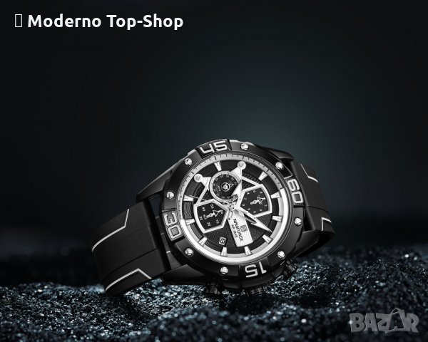 Мъжки часовник Naviforce Хронограф NF 8018T BBW., снимка 4 - Мъжки - 34875735