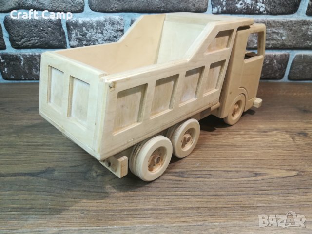 Дървен макет на камион - Самосвал – Craft Camp, снимка 4 - Коли, камиони, мотори, писти - 44148110