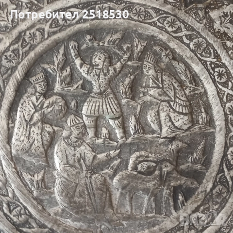 Голямо старинно пано ръчна изработка , снимка 3 - Антикварни и старинни предмети - 52043260