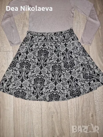 Лот в бежов цвят пола и блуза, снимка 3 - Блузи с дълъг ръкав и пуловери - 48487534