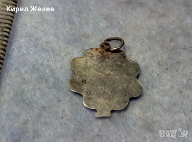 РЪЧНО ОРНАМЕНТИРАН АРТ ПЕНДАНТ ЧЕТИРИЛИСТНА ДЕТЕЛИНА СРЕБРО 925 с ФАСЕТИРАНО КРИСТАЛЧЕ 41974, снимка 6 - Колиета, медальони, синджири - 49757607