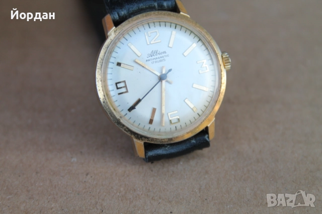 Швейцарски мъжки часовник ''Albion'' /17 камъка/, снимка 3 - Мъжки - 52723936