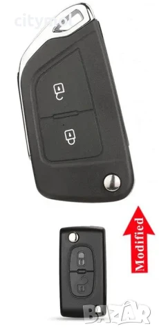 Модифицираща кутийка за ключ с 2 бутона, острие VA2 за Peugeot 207 307 308 407 607 Expert Partner, снимка 2 - Аксесоари и консумативи - 50984462