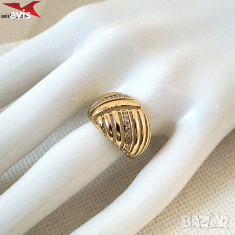 Пръстен с 14К златно покритие 224832, снимка 4 - Пръстени - 52909519