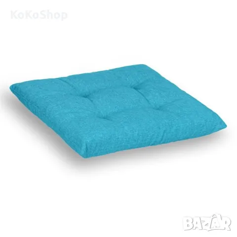 Синя възглавница  за стол-38х38х5 см./декоратив на възглавница