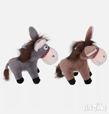 Забавна плюшена играчка Магаре, Плюшено Магаре Рики, 30см, снимка 2 - Плюшени играчки - 51139071