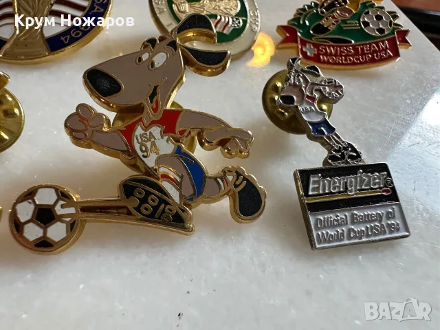 USA 1994 WORLD CUP BADGES . Продават се Значки от Световното по футбол от 1994г цена -14 за бр., снимка 3 - Футбол - 55960662