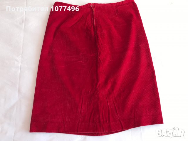 Червена/винена пола рипсено Кадифе  Синя ВЪЛНЕНА пола Чудесен Подарък