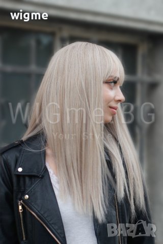 Дълга руса права перука с бретон Валерия, снимка 7 - Аксесоари за коса - 30918327