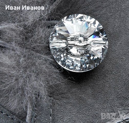 оригинални боти  UGG Mini Bailey Button Bling 1003889  номер 37, снимка 4 - Дамски боти - 38674515