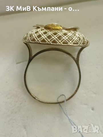 Златен дамски пръстен 3.84гр-14к, снимка 2 - Пръстени - 53235291