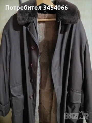 Нова мъжка шуба с подплата агнешка кожа. 