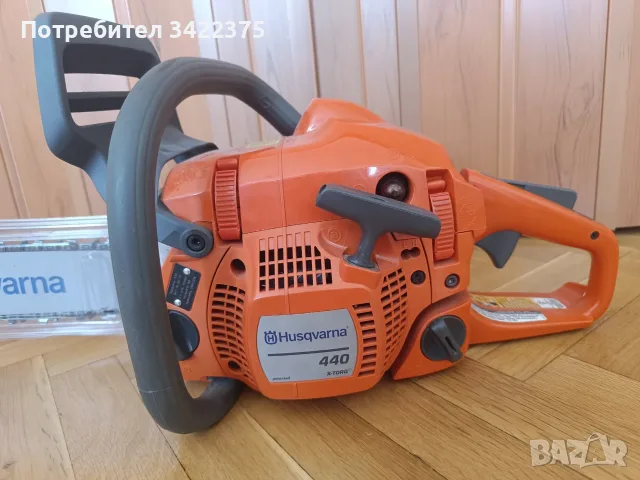 Нова Бензинова резачка за дърва HUSQVARNA 440 II, 38 см, 2.4 к.с., 4.5 кг, снимка 3 - Моторни триони/резачки - 55798831