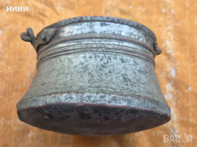 Бакърено менче котле, снимка 3 - Антикварни и старинни предмети - 56440706