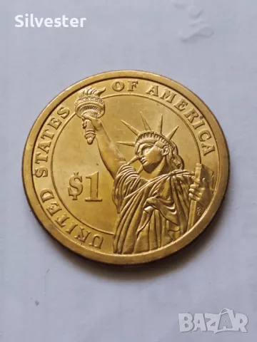 2007, 2008, 2009, 2010 ONE US Dollar coin, Президентски долари-монети, USA, A. Lincoln, Washington., снимка 6 - Нумизматика и бонистика - 47634763