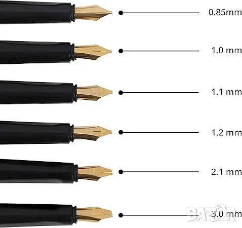 Комплект калиграфска писалка с 6 пера и 6 мастилени касети, снимка 3 - Ученически пособия, канцеларски материали - 51013768