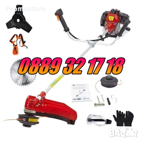 Моторна коса тример 74 куб./ храсторез, бензинов тример + самар, снимка 2 - Градинска техника - 53249787