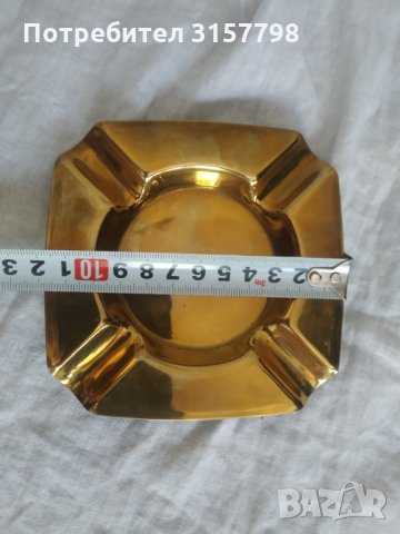 месингов пепелник, снимка 2 - Антикварни и старинни предмети - 33978437