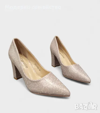 Дамски елегантни обувки на ток 