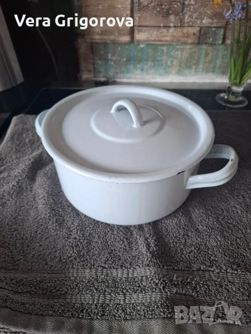 Продавам емайлирани тенджери и купи, снимка 2 - Съдове за готвене - 54030065