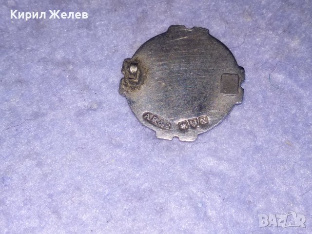 СТАРИННА ВИКТОРИАНСКА СРЕБЪРНА БРОШКА ЗНАЧКА СТЕРЛИНГОВО СРЕБРО 925 АНГЛИЯ с МНОГО МАРКИРОВКИ 36477, снимка 4 - Антикварни и старинни предмети - 39643656
