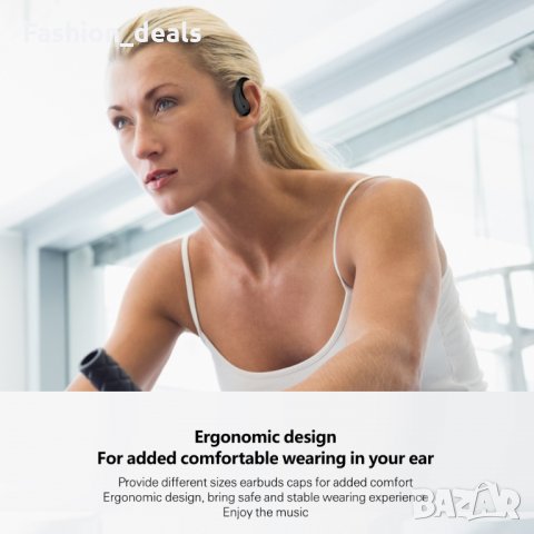 Нови безжични спортни слушалки IPX5 водоустойчиви с кутия за задеждане , снимка 5 - Калъфи, кейсове - 33773745