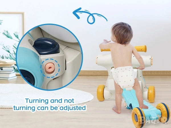 3в1 Бебешка Проходилка/ Уокър с Обучително Съдържание, YULEYU, снимка 10 - Проходилки - 52131663