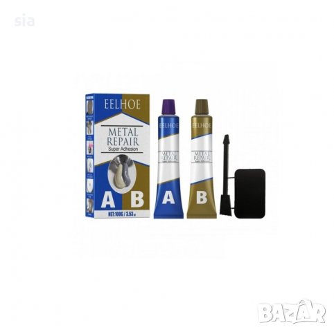 ЛЕПИЛО ЗА МЕТАЛ И ПЛАСТМАСА, ДВУКОМПОНЕНТНО, ДО 150°C, 100гр