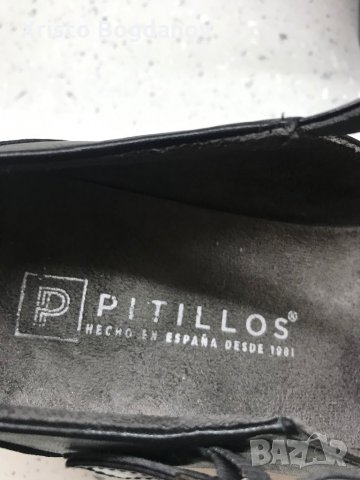Дамски летни обувки със ток ,,PITILLOS” номер 38, снимка 5 - Дамски обувки на ток - 29812801
