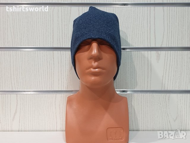 Нова зимна шапка с цвят тъмносин пясък, снимка 5 - Шапки - 32046545