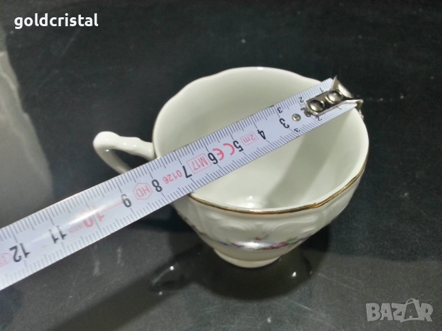 Стар порцелан Чехословакия троен сет за кафе чай, снимка 4 - Антикварни и старинни предмети - 53231813