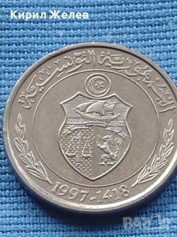 Две монети 1/2 динарий 1977г. Тунис - 1 цент 1966г. Африка 41174, снимка 5 - Нумизматика и бонистика - 42774772