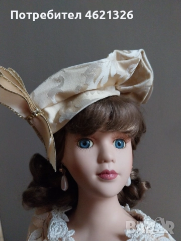 Винтидж колекционерска порцеланова кукла като нова с ограничено издание, снимка 14 - Декорация за дома - 52056649