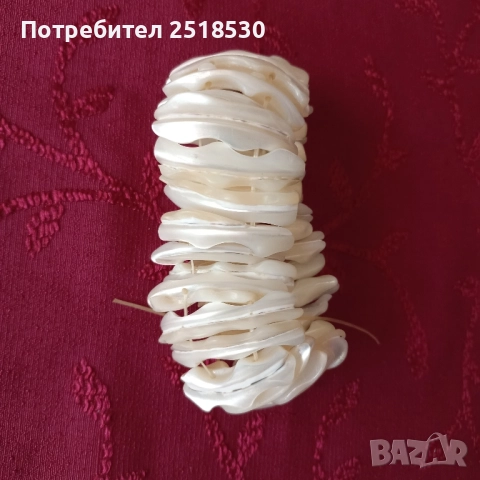 Костено колие и седефена гривна, снимка 8 - Антикварни и старинни предмети - 51564437