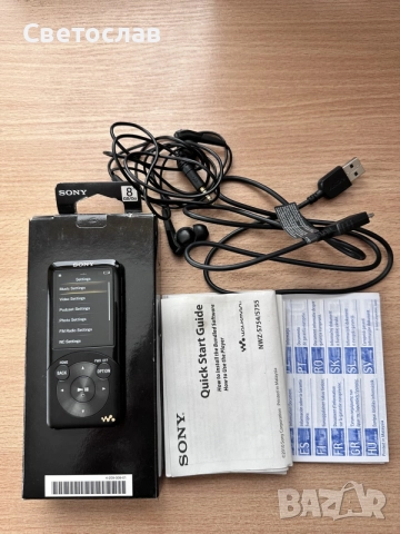Sony Walkman NWZ-S754 mp3 плеър 8GB, снимка 3 - MP3 и MP4 плеъри - 56270088
