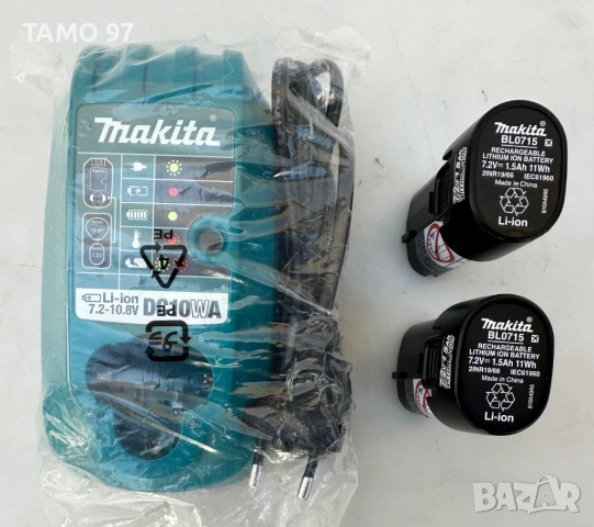 Makita DF012D - Акумулаторна отвертка 2x7.2V 1.5Ah като нова!, снимка 7 - Винтоверти - 53879151
