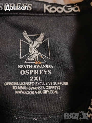 Ръгби тениска на SWANSEA OSPREYS , снимка 7 - Тениски - 52383073