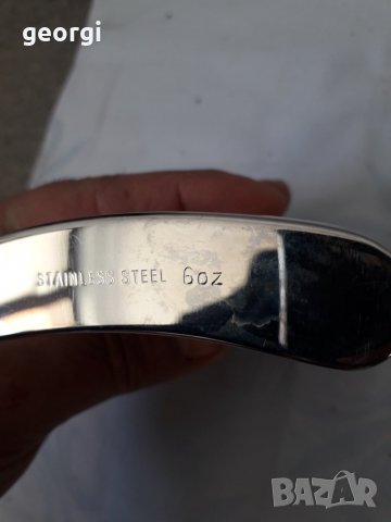 Малка иноксова бутилка за уиски, снимка 4 - Колекции - 31535106