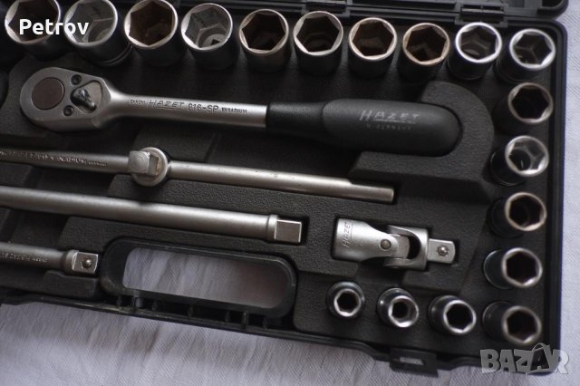 HAZET 900 - 1/2" PROFI Висококачественна Гедория !!! Вложки 10 - 32 mm !!! ORIGINAL HAZET Germany !!, снимка 5 - Гедорета - 31570704