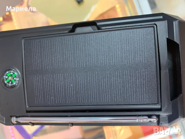 Безжично радио 16 000 mAh батерия / Зареждане със солар,манивела и USB C, снимка 12 - Радиокасетофони, транзистори - 51259484