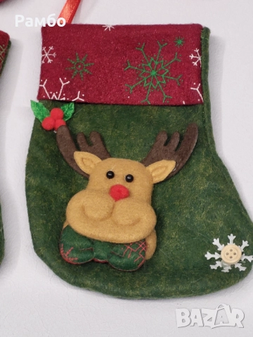 Коледен чорап за подаръци за окачване, снимка 2 - Други стоки за дома - 52345987