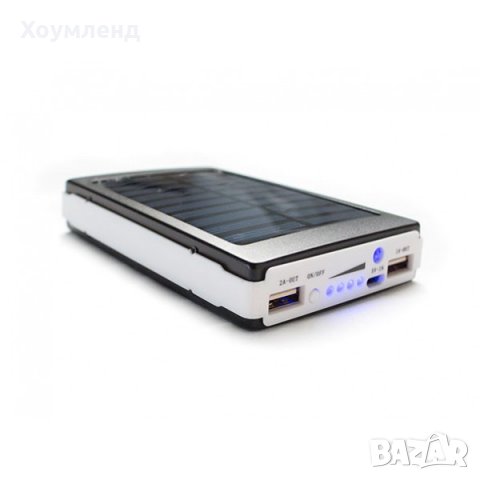 Соларна външна батерия 10000mAh с 20LED диода за презареждане и осветяване, снимка 3 - Външни батерии - 30919022