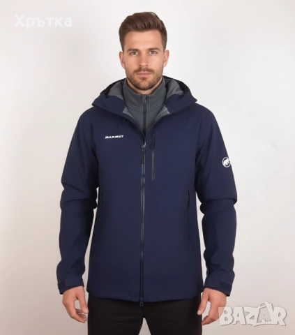Mammut Alto Guide HS - Оригинално мъжко хардшел яке размер L, снимка 2 - Якета - 51799933