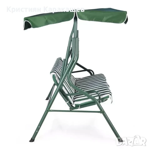 Триместна градинска люлка със сенник, снимка 6 - Градински мебели, декорация  - 50472650