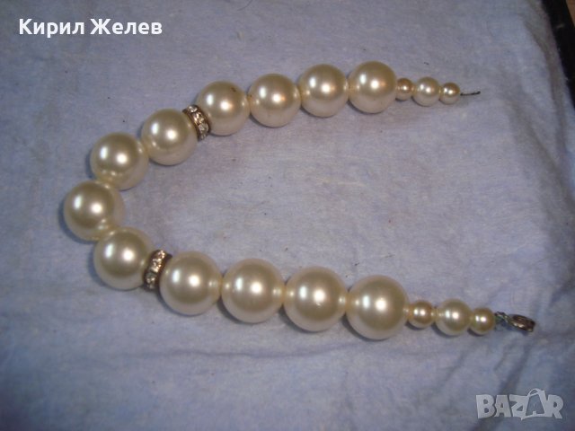 ПЕРЛЕН ТИП РЕТРО АРТ ГРИВНА с КРИСТАЛЧЕТА 22887, снимка 2 - Гривни - 37075932