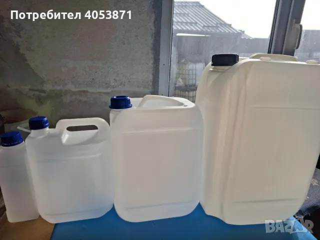 Чисто нови пластмасови и евро туби от 5, 10 и 20 литра, снимка 2 - Други - 48037202
