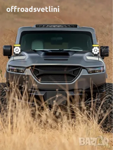 90W LED Халоген Диоден Фар с Аварийна Светлина Блиц Маяк Боен Фар, снимка 7 - Аксесоари и консумативи - 47611484