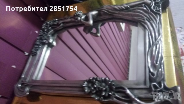 Колекционерско огледало с масивна посребрена рамка, снимка 4 - Други ценни предмети - 31223179