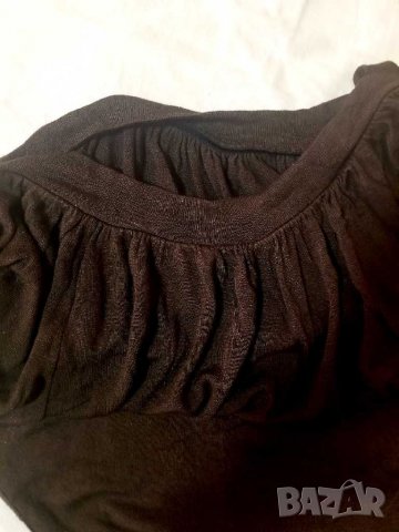 Кафяв блузон/туника, снимка 3 - Блузи с дълъг ръкав и пуловери - 26475764
